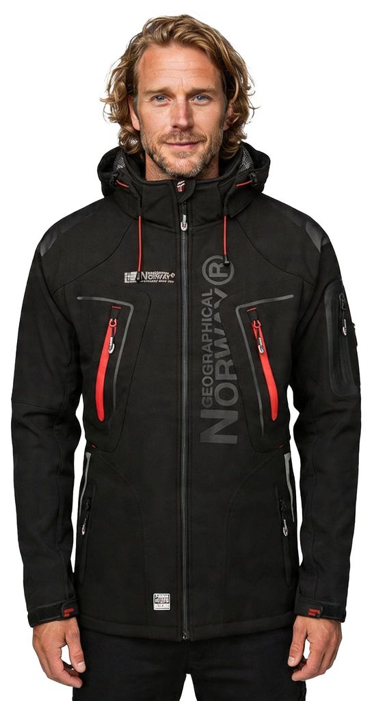 Geographical Norway kurtka softshell kolor czarny Zdjęcie produktu 