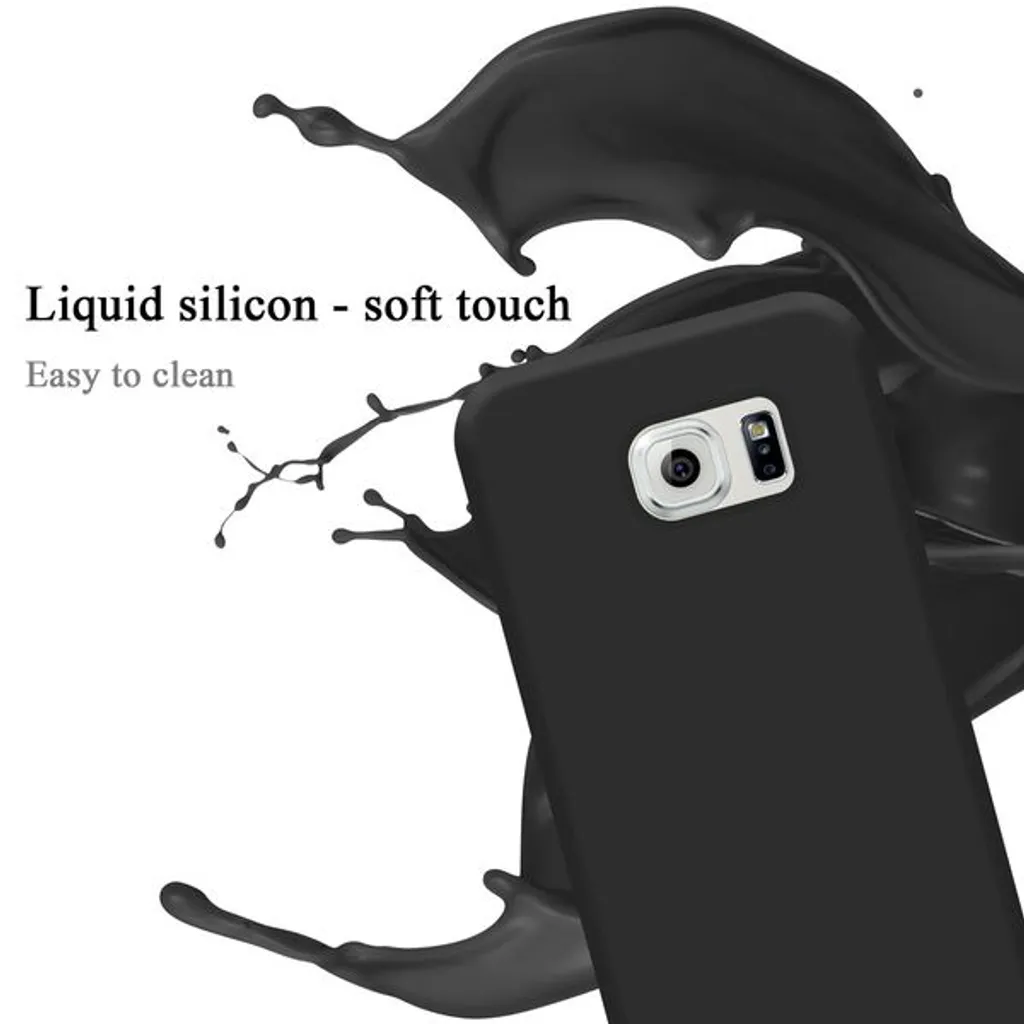 Custodia Samsung S6 EDGE Nera - Cadorabo TPU Etui Protettiva - 8