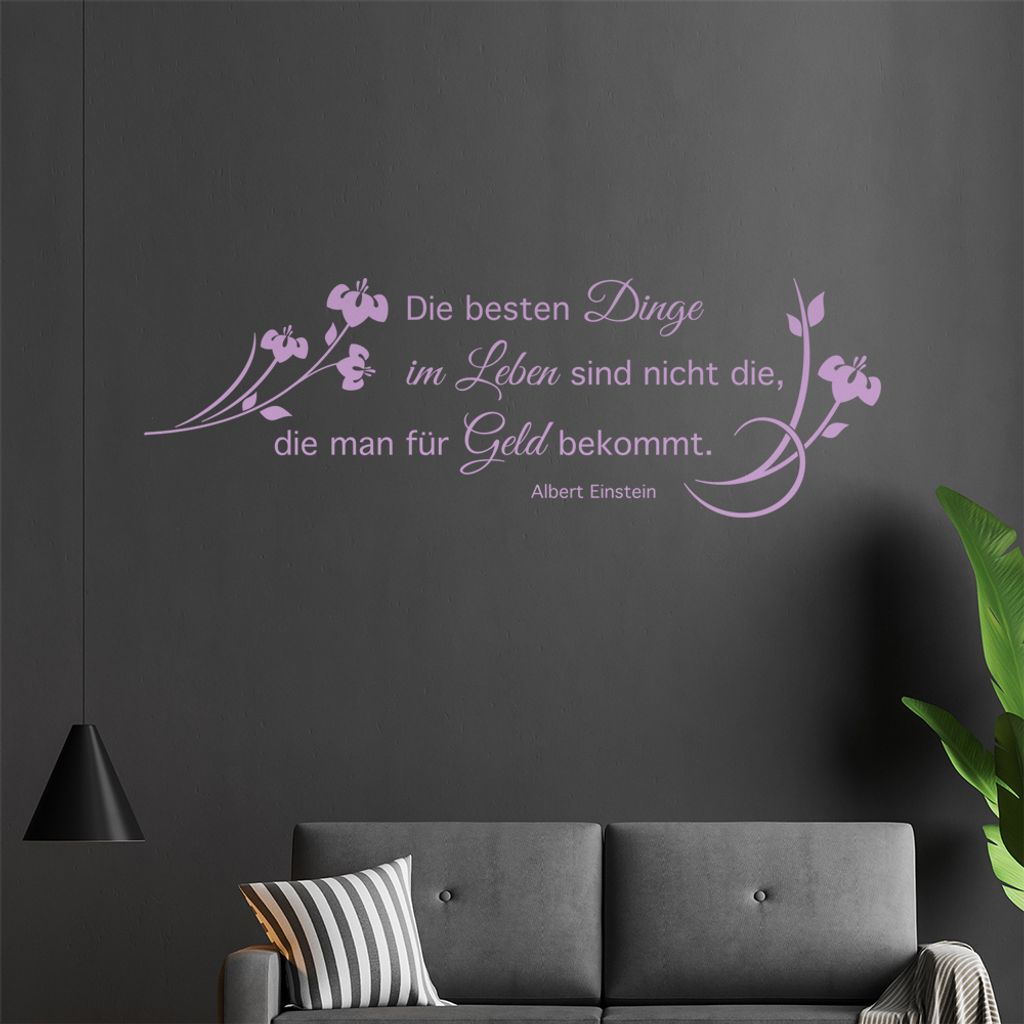 Die besten Dinge ... Wandtattoo in 6 Größen - Wandaufkleber Wall Sticker - Dekoration, Küche, Wohnzimmer, Schlafzimmer, Badezimmer