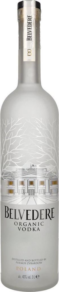 Belvedere Organic Vodka 40% Vol. 3l + LED Lichtsticker Image du produit 