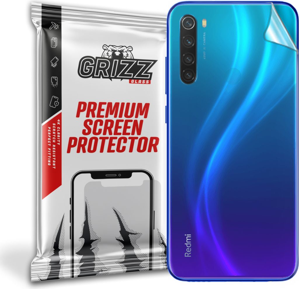 Folie für die Rückseite GrizzGlass UltraSkin für Xiaomi Redmi Note 8 2021