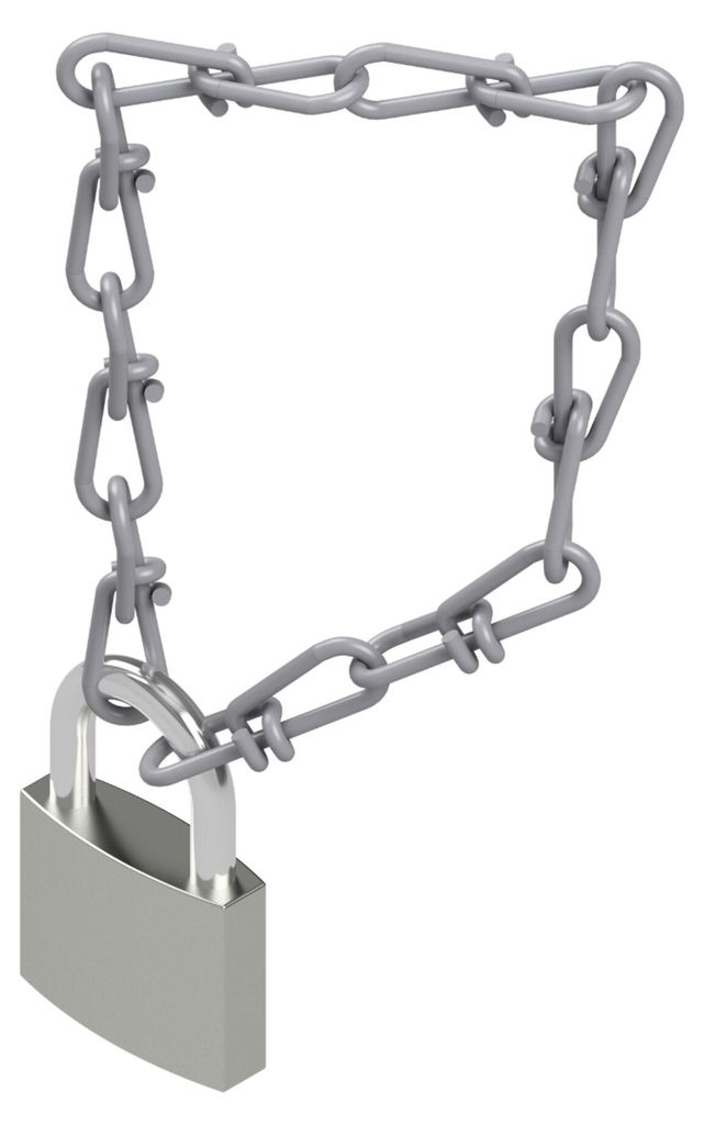 Hymer Zubehörset Kette und Schloss für Zwischenboden klappbar