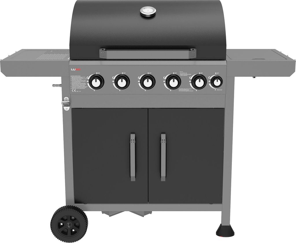 Barbecue a gas con 5+1 bruciatori e griglia in ghisa, 17,5 Immagine del prodotto 