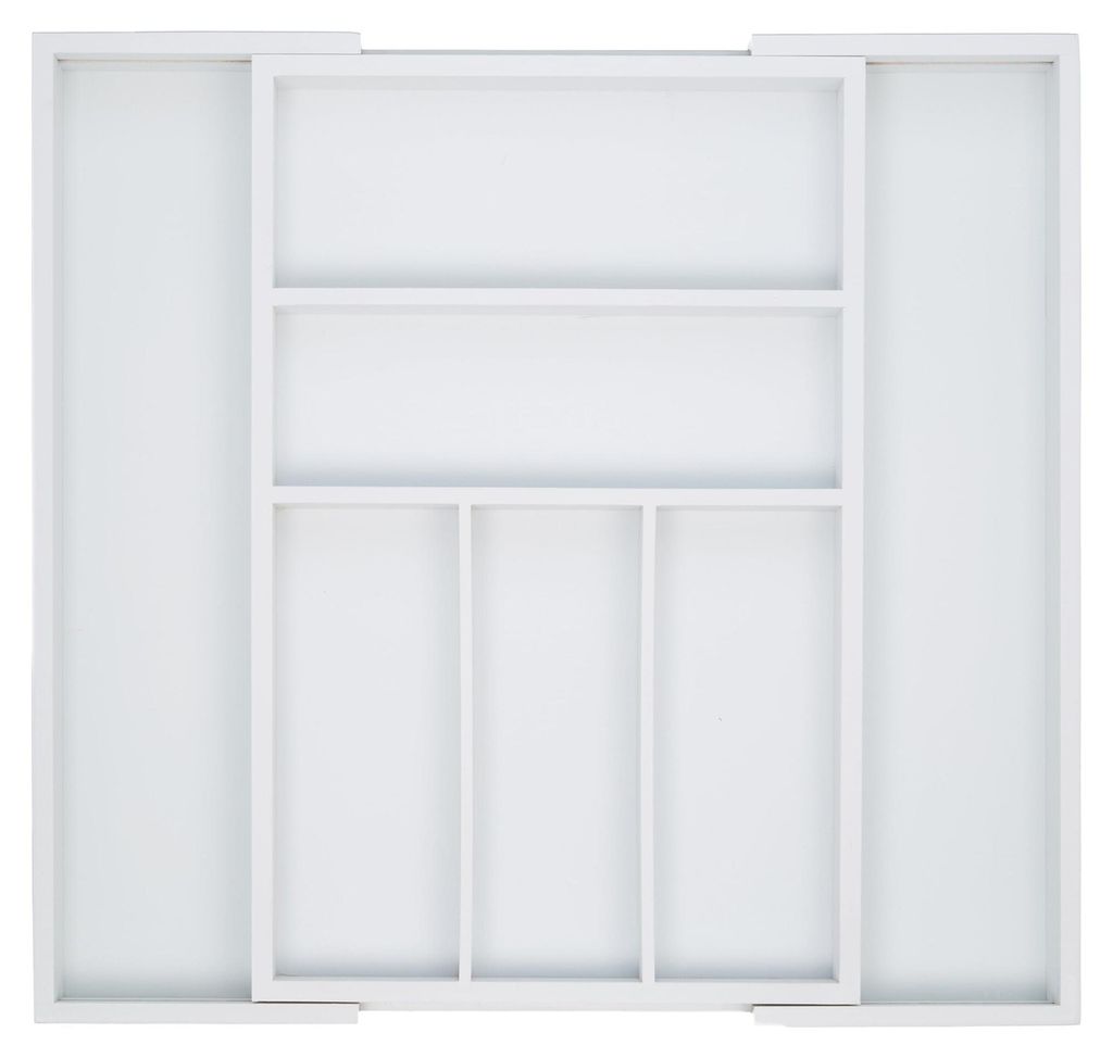 Relaxdays Besteckkasten Schublade, ausziehbar, variable Produktbild 