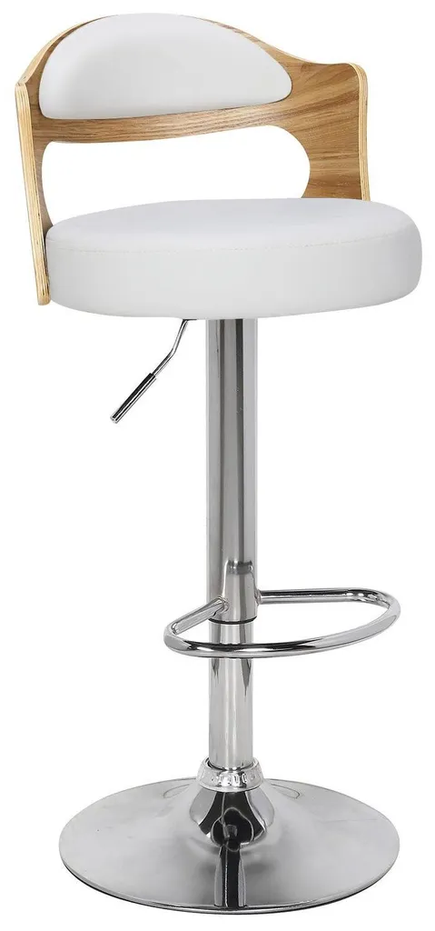 Chaise de bar confortable et facile à nettoyer Ruben blanc lot de 6