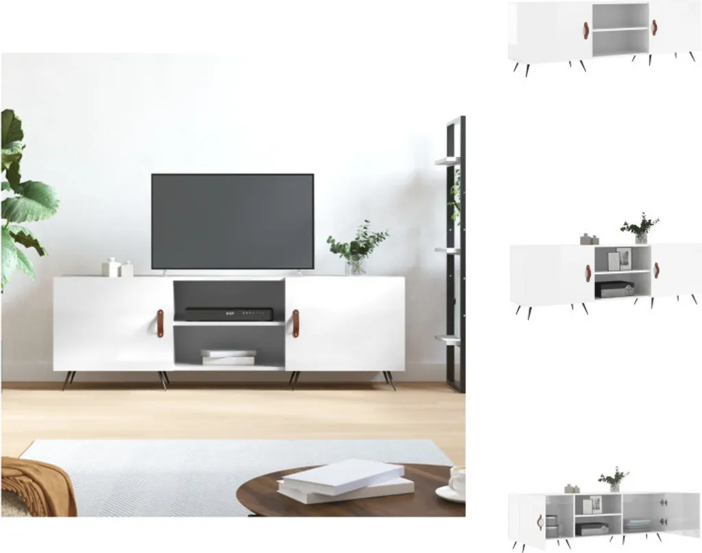 Crea il Tuo Angolo Relax: Mobile TV vidaXL Bianco Lucido 150 cm