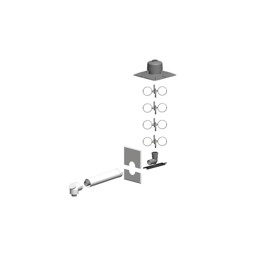 ATEC | Schacht-Set mit Mündung aus PP | PolyTwin | DN60/100 - DN60