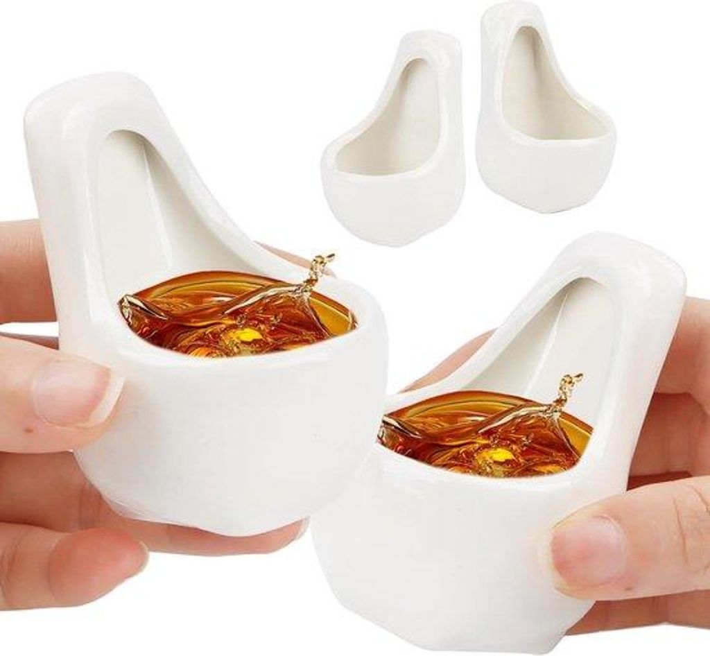 Urinoir Gläser als Geschenk für Erwachsene 2er Set