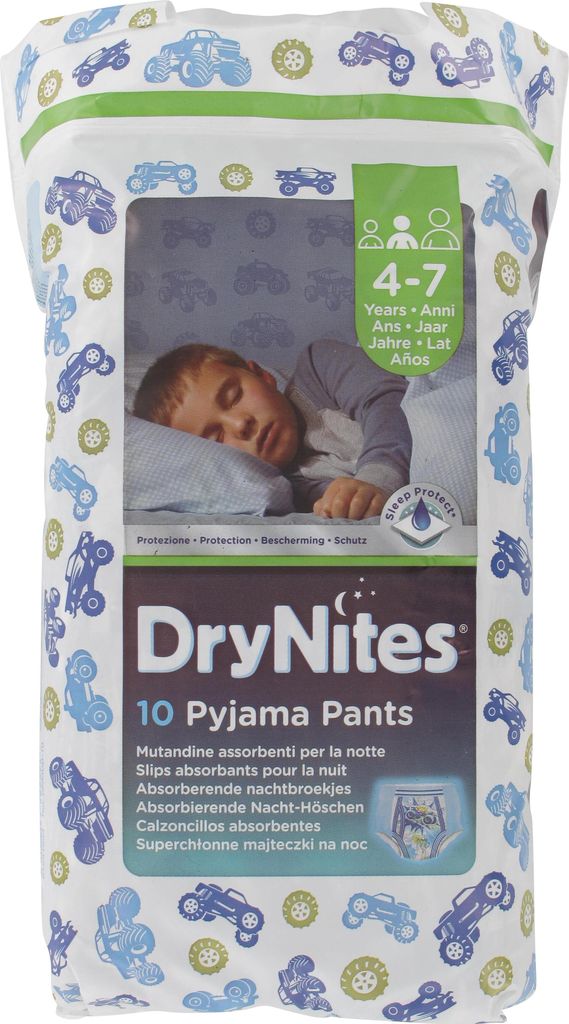 Huggies DryNites für Jungen 4-7 Jahre, 10 Windeln 10 Stück (1er Pack)
