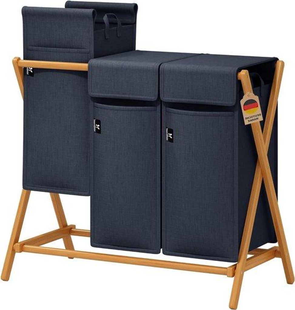 Bamboo 3-Kammer-Wasbox 150 Liter