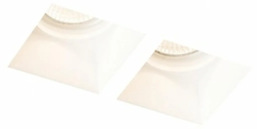 Spot double Rendl QUO SQ II Rouge 2x35W GU10 encastrable pour crépi