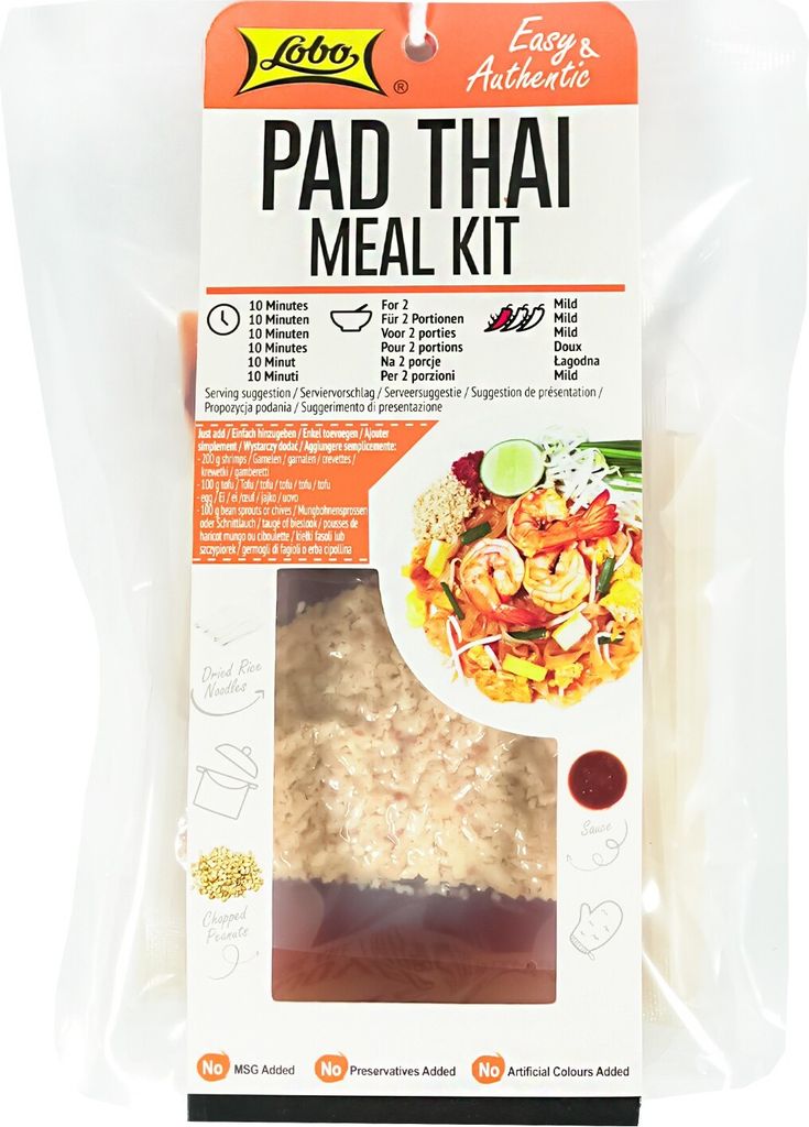 [ 200g ] LOBO Pad Thai Kochset | Reisnudeln + Sauce + Produktbild 