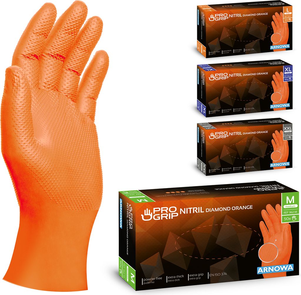 Einweghandschuhe Griffig, Nitril Handschuhe Werkstatt Produktbild 