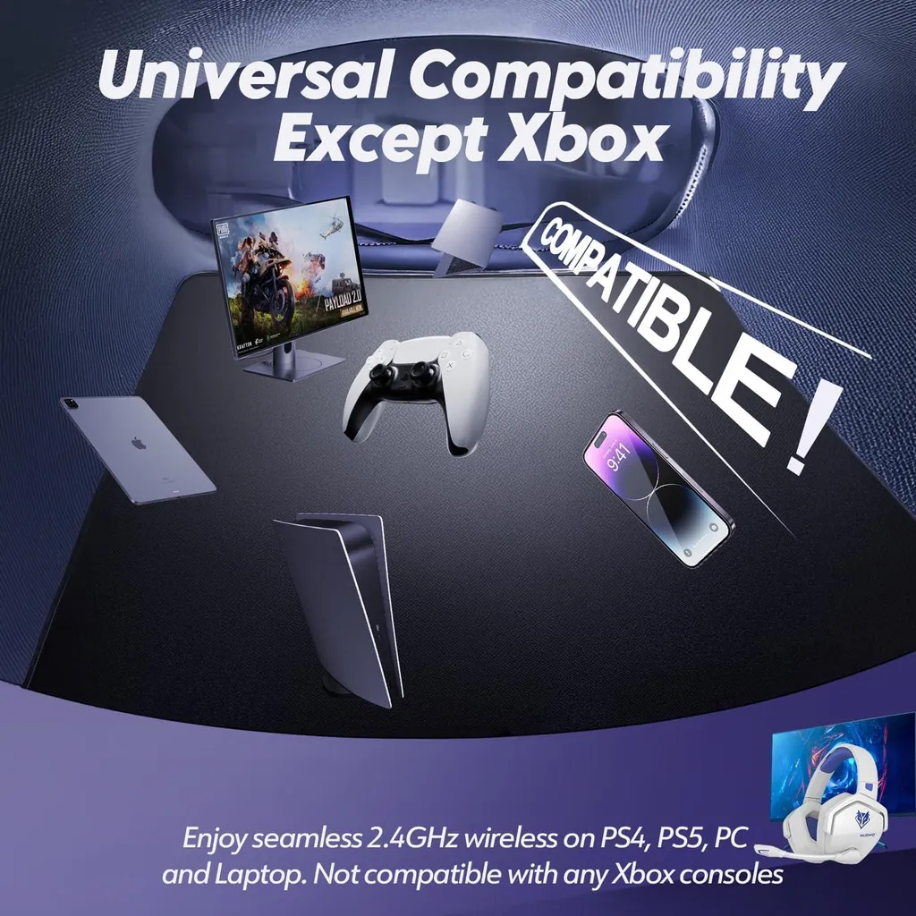 G06 Cuffie Wireless Gaming: Comfort e Potenza per PS5 e Switch - 8