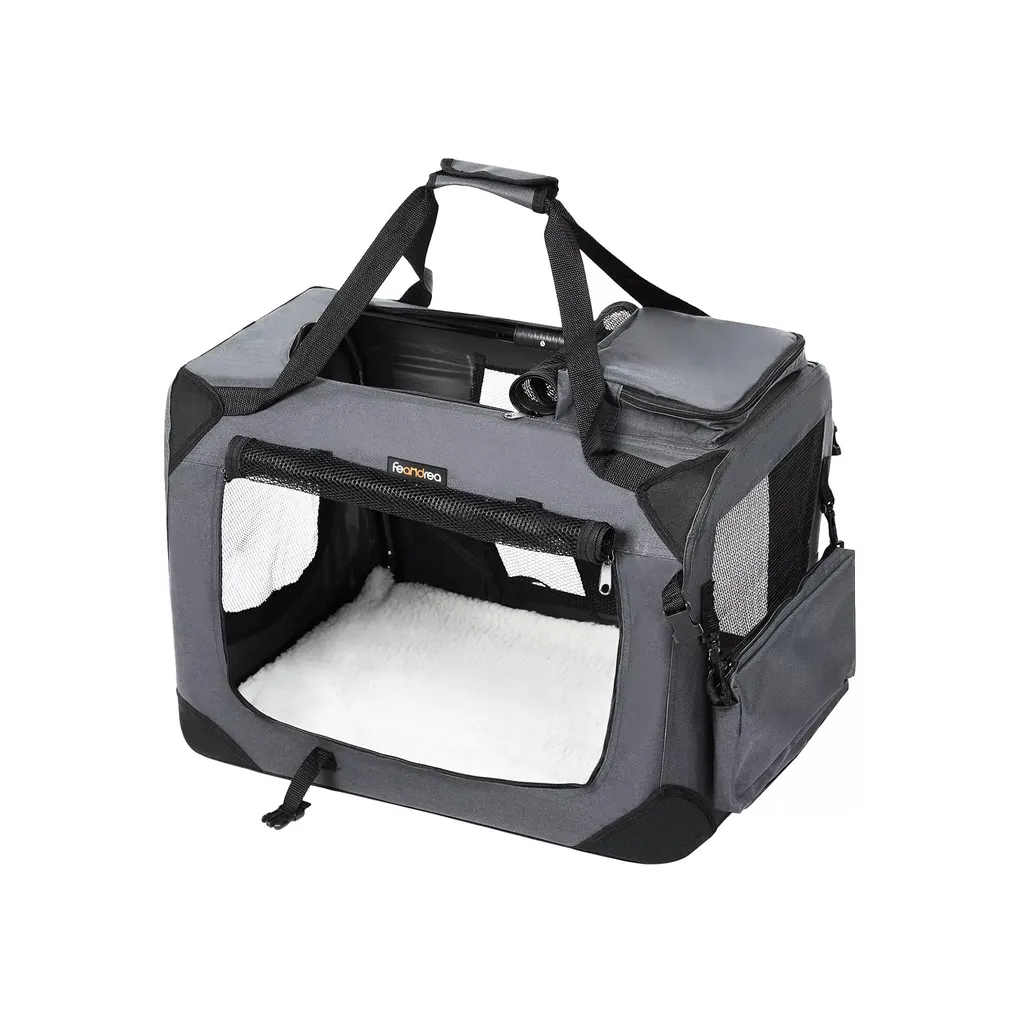 Trasportino Cane XL Jaquelin In And OutdoorMatch Grigio - Pieghevole