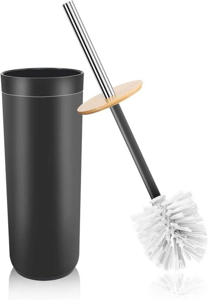 Nettoyant Salle de Bain Anti-Rouille avec Manche Acier et Gaine Bambou