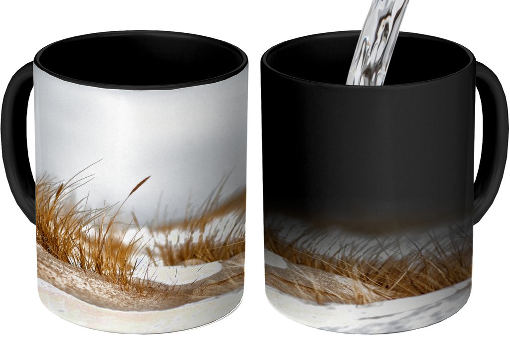 MuchoWow Zauber Tasse Zaubertasse Magic Dünen im Schnee 350 ml Farbwechsel Becher Geschenk Geschenkidee - Magic-Tasse - Fototasse - Keramiktasse...