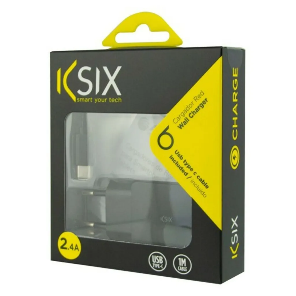 Caricabatterie KSIX USB + Cavo Type-C 1 Metro - Il compagno di viaggio