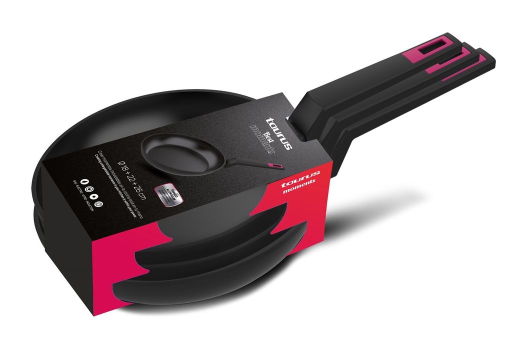 Taurus Best Moments Set Bratpfannen 18+22+26 - Set geschmiedete Aluminiumbratpfannen. 18+22+26 cm. ergonomischer griff. für alle kochflächen geei...