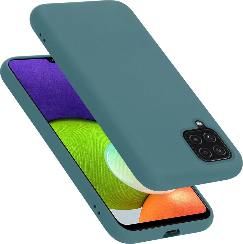 Cadorabo Schutzhülle für Samsung Galaxy A22 4G / M22 / M32 4G Hülle in Grün Handyhülle Case Cover TPU Etui