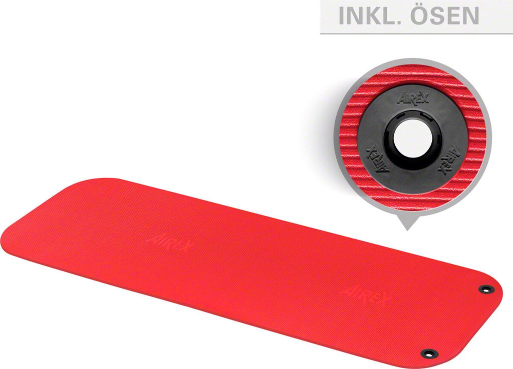AIREX Gymnastikmatte Coronella inkl Ösen Turnmatte Sportmatte Fitnessmatte 185cm
