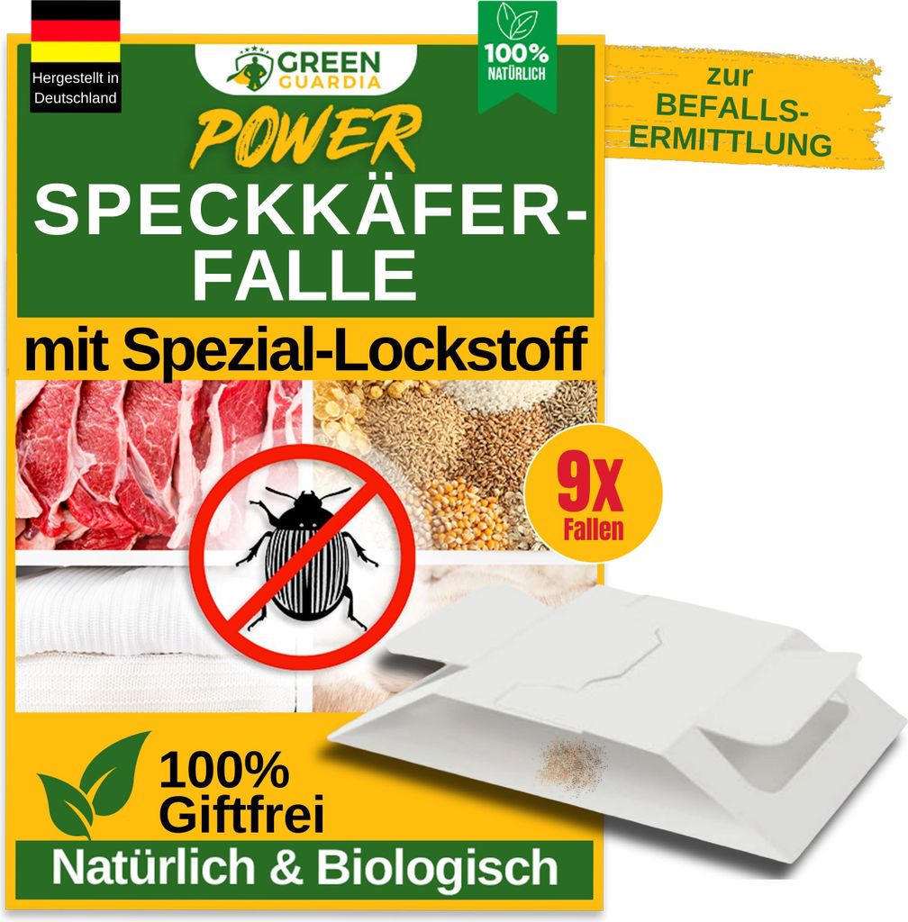 GREEN GUARDIA Speckkäfer Falle mit Spezial-Lockstoff - 9X Produktbild 