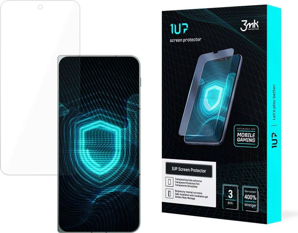 3mk Display Schutzfolie 1UP für OnePlus Open (Front) transparent Gaming (3 Stück)