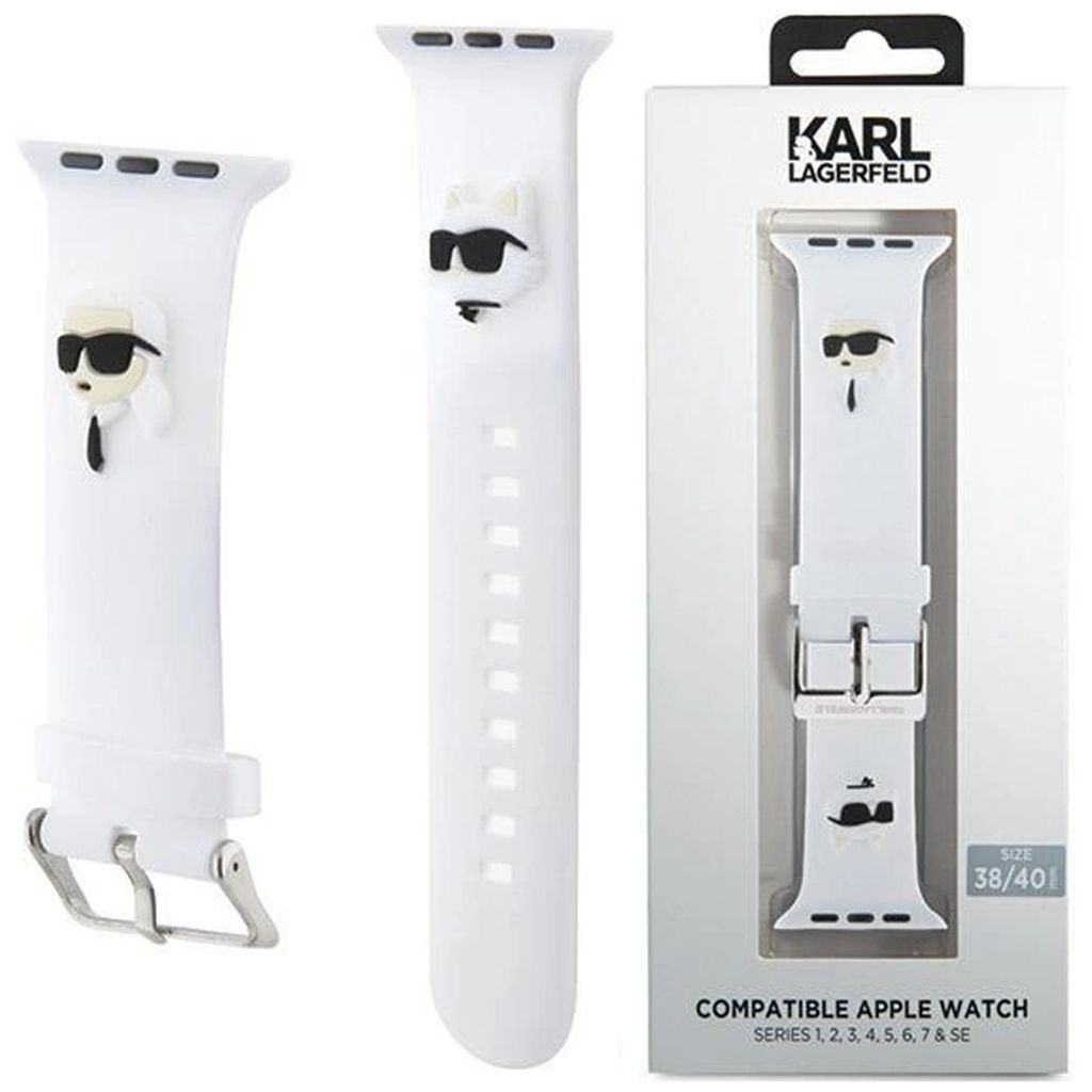 Karl Lagerfeld, Apple Watch Armband 38/40/41mm Silikon Karl Produktbild 