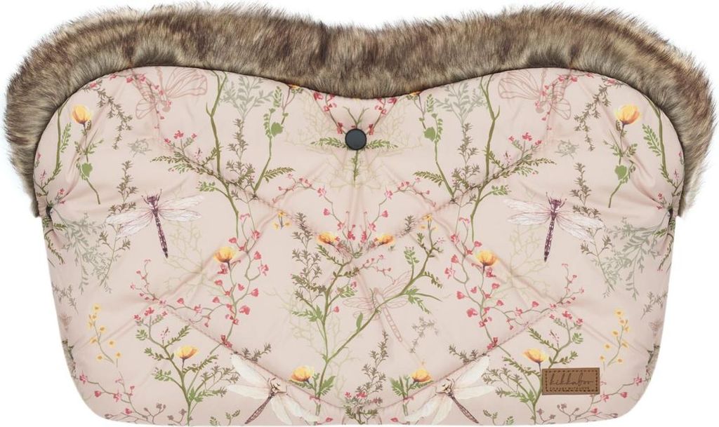 Kikka boo Kinderwagen Handwärmer Luxury, Druckknöpfe, Steppdesign, Handmuff beige