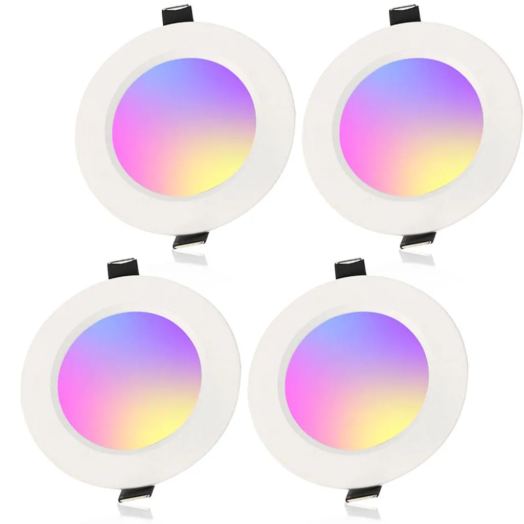Offerta 4 Faretti LED RGBW 230V: Spot Incasso Dimmerabili 5W