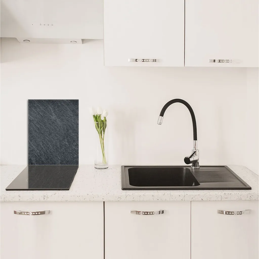 Copripiano Cottura 40x52 Ardesia | Protezione Vetro Temperato Cucina - 3