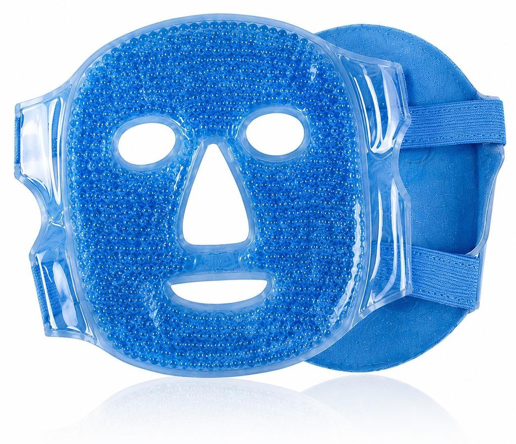 HAF Gesichtsmaske 2in1 Blau | Kühlmaske gegen geschwollene Produktbild 