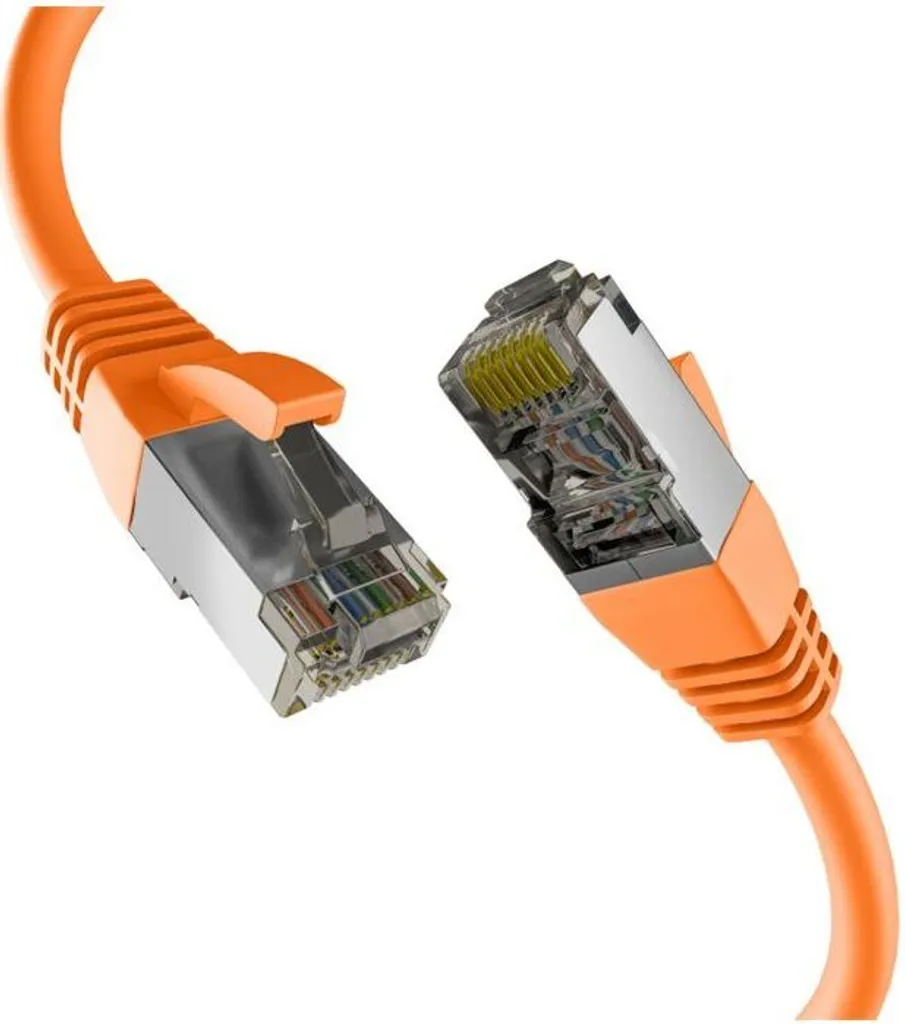 Efb Cat8.1 Patchkabel Arancione 7.5M S/FTP PiMF | Alta Velocità RJ45