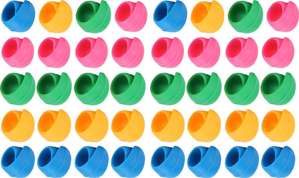 40 Stck Silikon Garnrollenschoner Bunte Spulenclips Verhindern Abwickeln Lose Enden Fadenreste Handarbeit Basteln N?hen Stricken