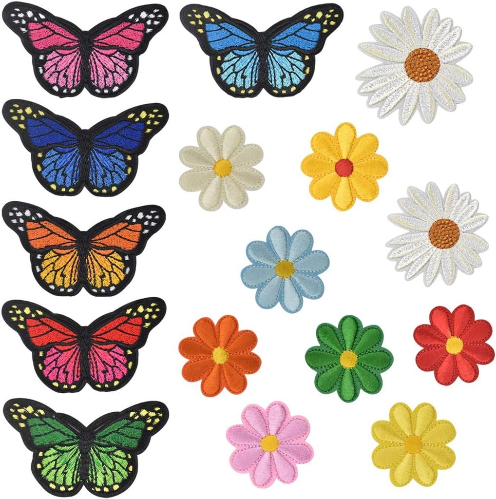 16pcs Aufnäher Patches Aufnäher zum Aufbügeln Aufbügler Produktbild 