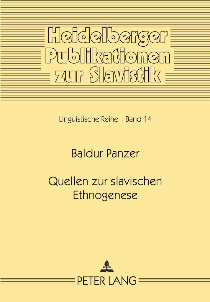 Quellen zur slavischen Ethnogenese