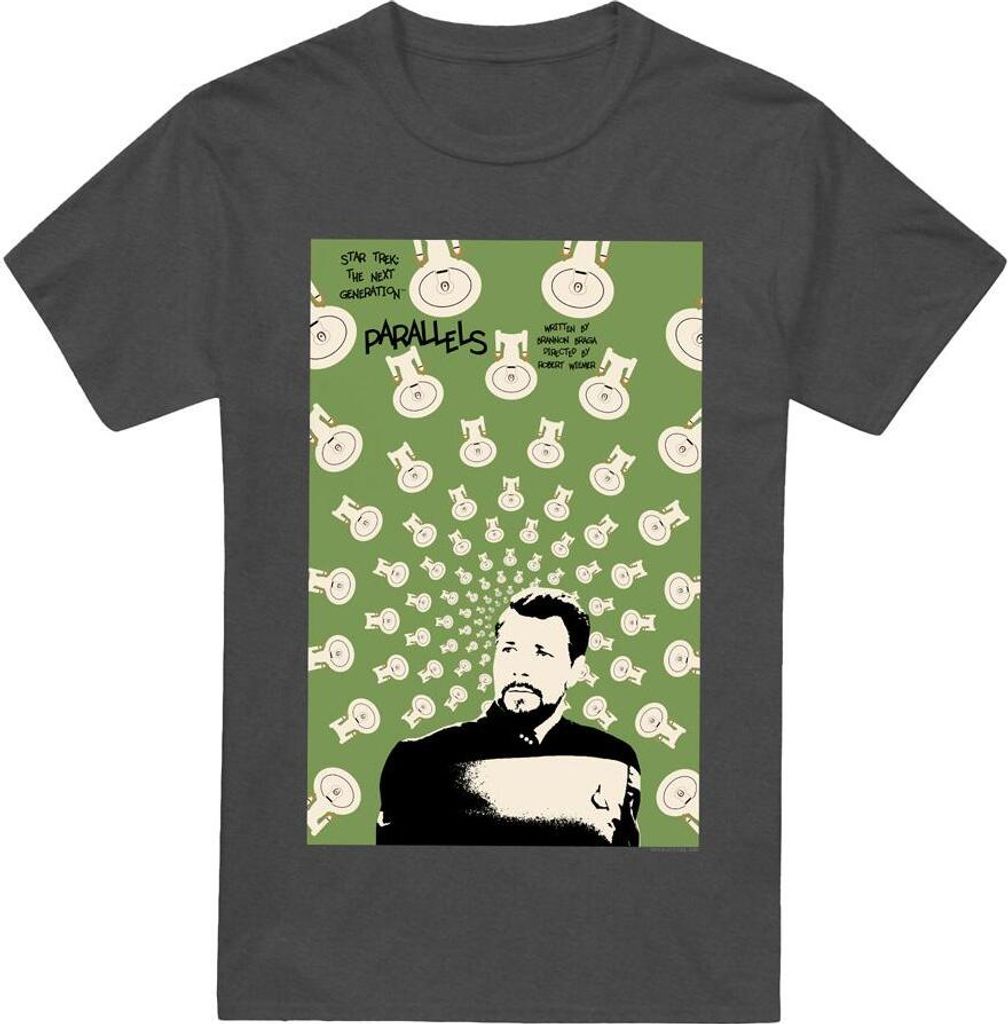 Star Trek - "The Next Generation Season 7 Episode 11" T-Shirt für Herren/Damen Uni TV17942 (XXL) (Holzkohle)