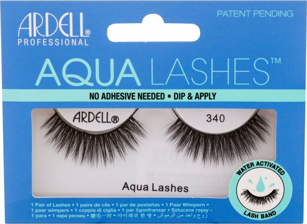 Ardell Aqua Lashes 340 Schwarze Falsche Wimpern auf Band – 1 Paar