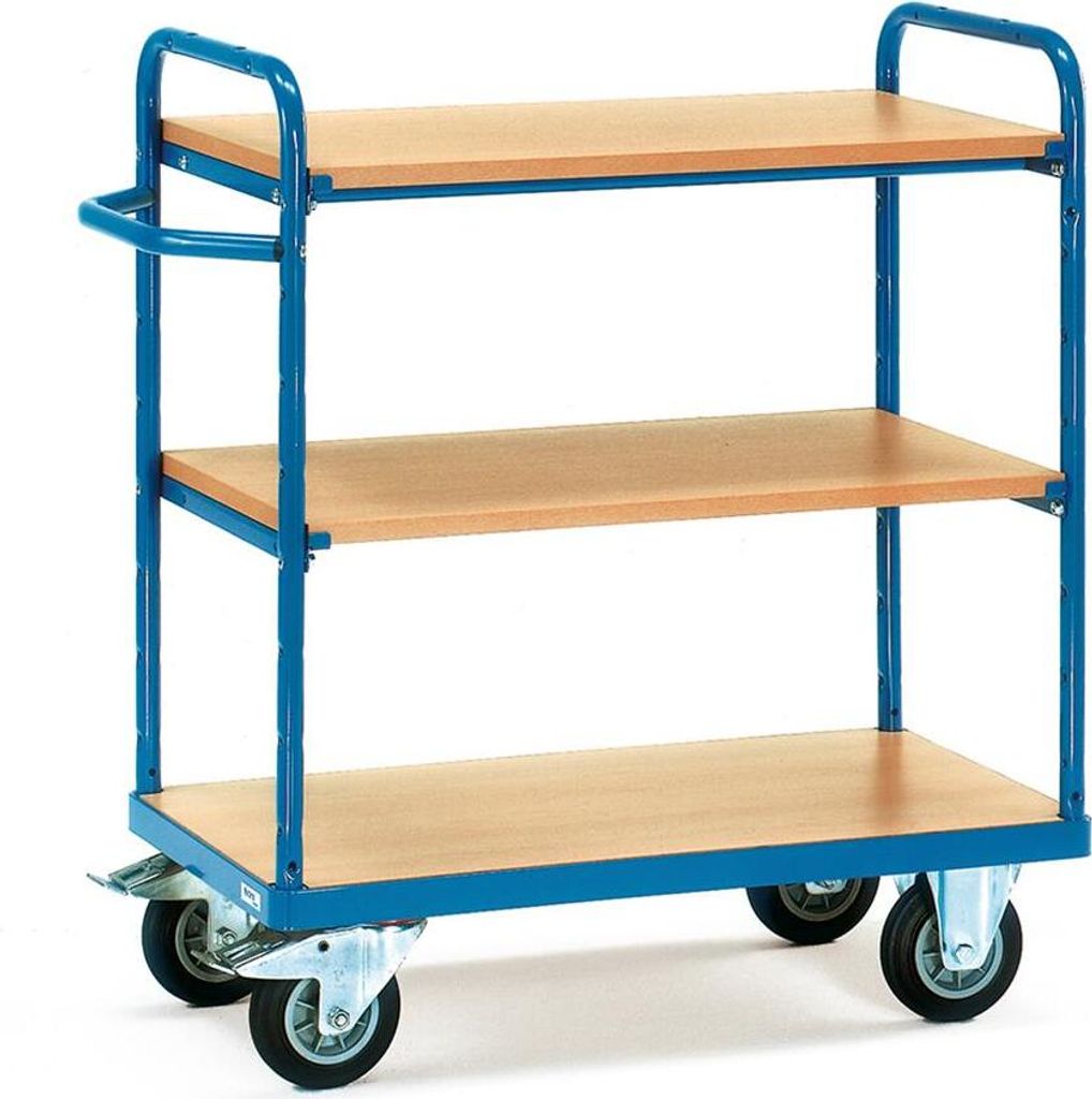 Fetra Etagenwagen mit 3 Böden LxB 850 x 500 mm 500 kg
