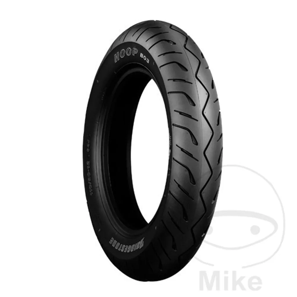 Pneu Bridgestone Hoop B03 G 120/80-14 TL : Grip et Stabilité Maximum