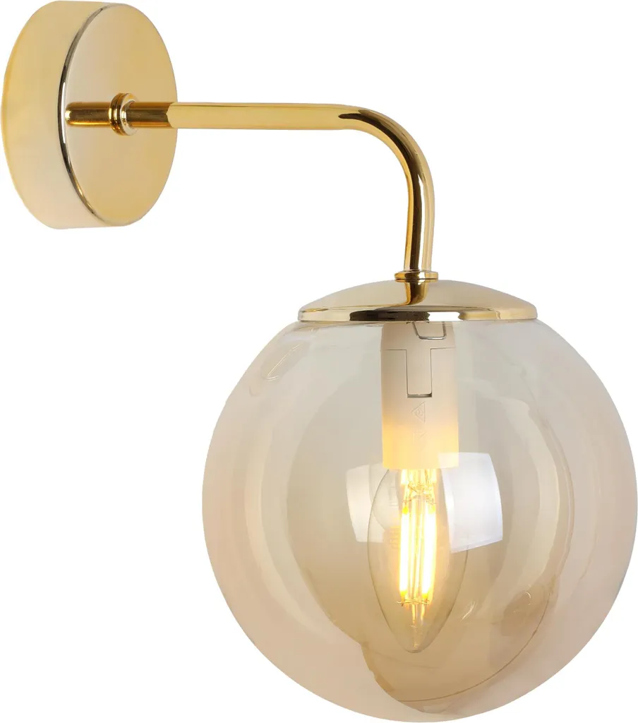 Applique Siena Gold 1 luce vetro miele E14