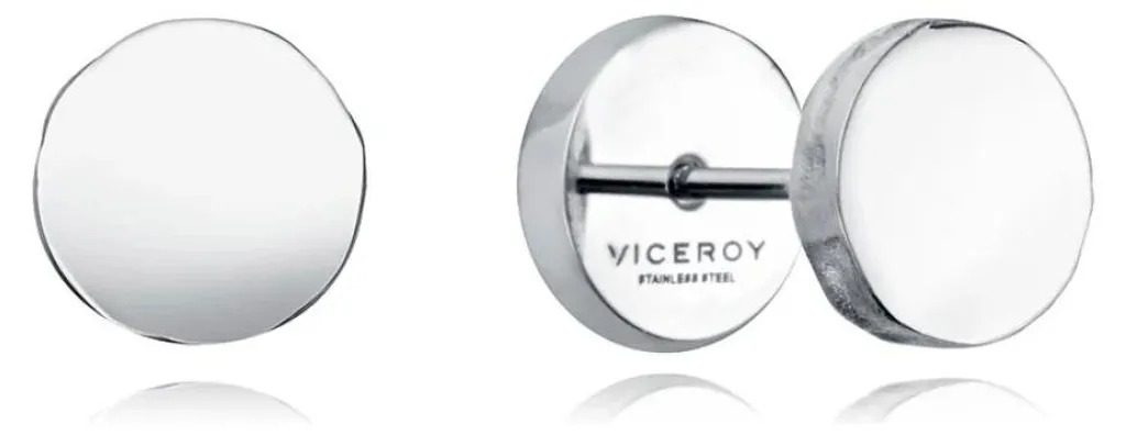 Puces d'oreilles minimalistes Magnum en acier gris pour homme et femme