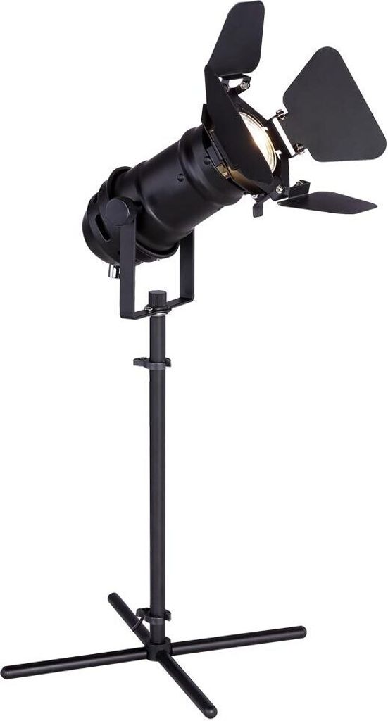 Verstellbare Tischleuchte, schwarz, Höhe 48,5 cm
