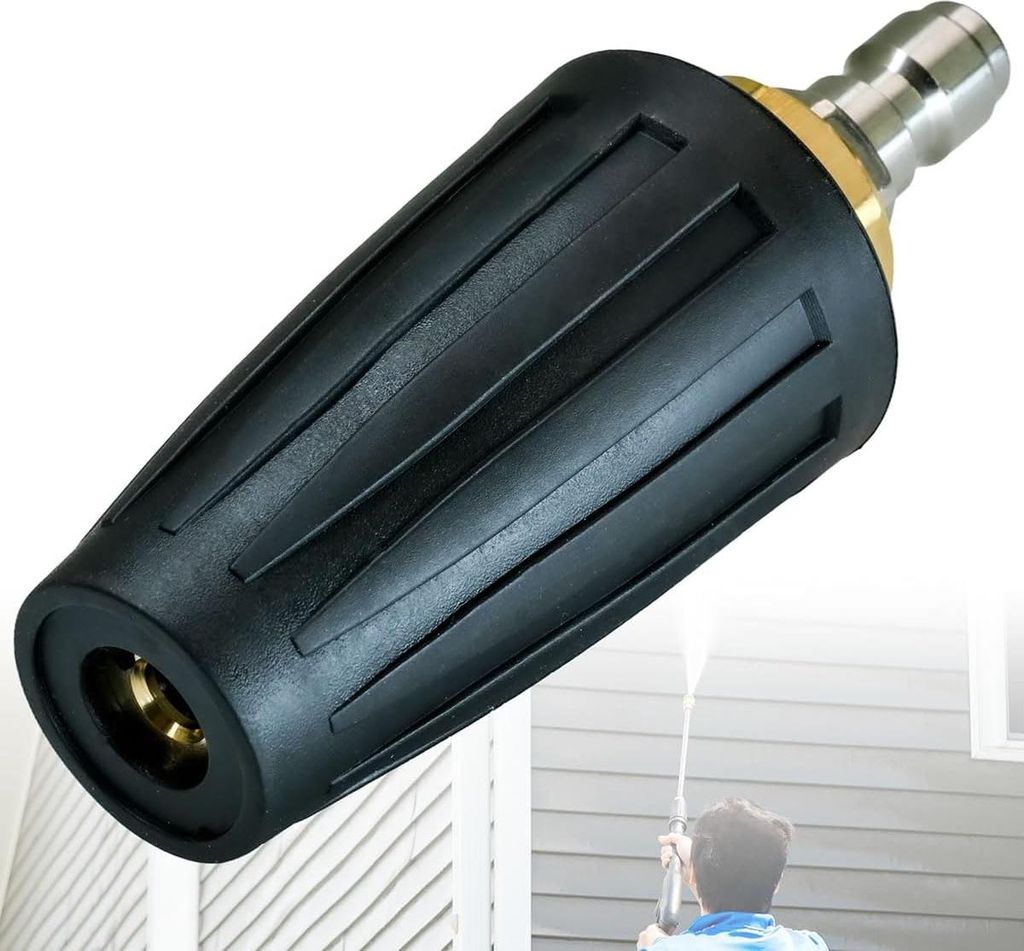 Draaimondstück für Hochdruckreiniger Set von 5 Punkten 1/4 Zoll Snelaansluiting 4000 psi rotierendes Turbo-Mundstück 35 Öffnung