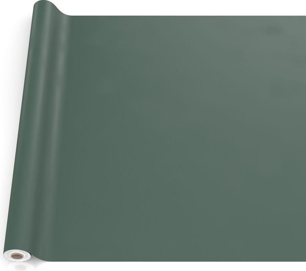 Tischdecke Textil-Optik UNI Grün 220x140cm Schnittkante Wachstuch abwaschbar