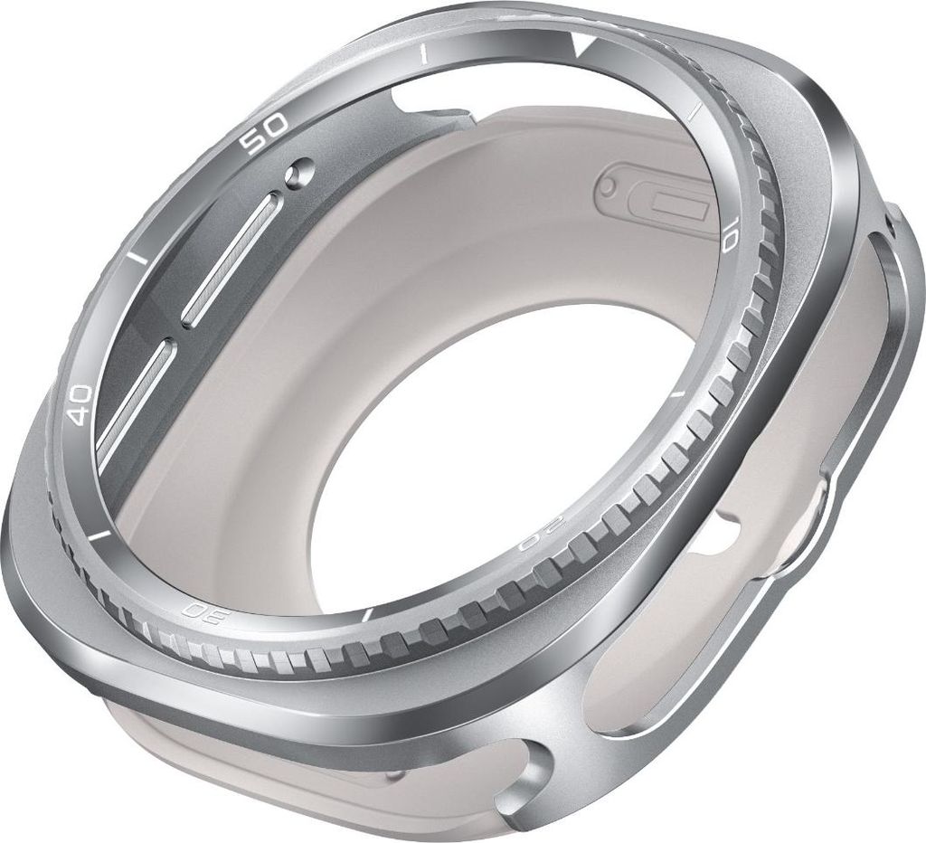 INF 47mm Metall Schutzhülle für Samsung Galaxy Watch Ultra 7/8C Silber