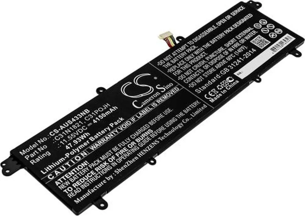 Batterie pour Asus VivoBook S14 S433FA idéale pour le voyage