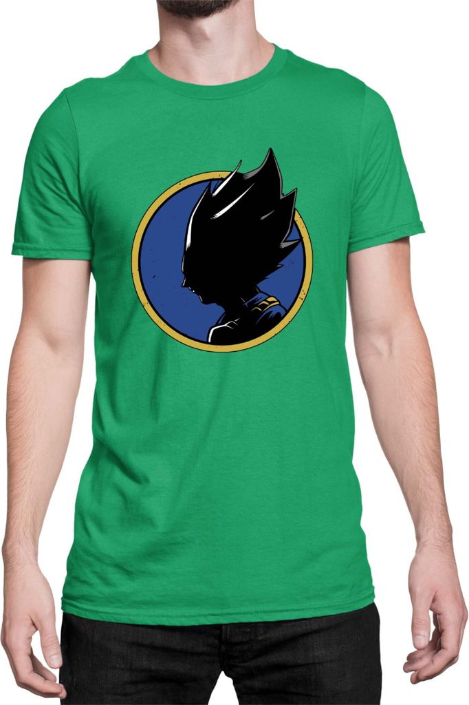 Herren T-Shirt Dragon Anime Manga Ball Z Vegeta 55, Man S / Grün