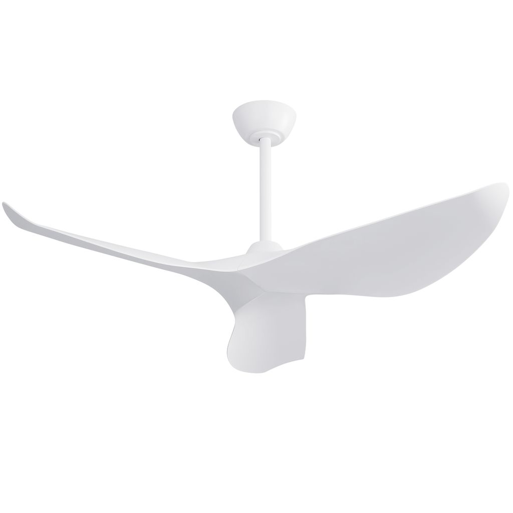 Parrot Uncle 96 cm Deckenventilator ohne Licht, leiser DC Motor, Fernbedienung, modern für Schlafzimmer & überdachte Außenbereiche