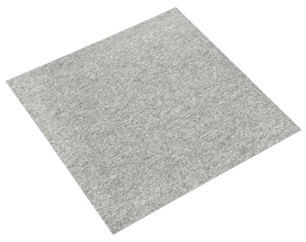 Teppich 20 pcs Hellgrau 50 x 50 cm 100% Polypropylen
